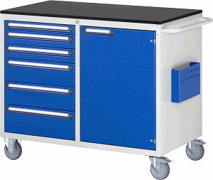 Montagewagen Modell LL5.24.12, B 1145 x T 650 x H 970 mm, Melamin-Top 19 mm