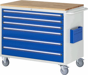 Montagewagen Modell XXL5.9, B 1145 x T 650 x H 975 mm, Buche-Top 25 mm