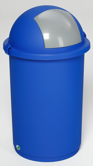 Abfallbehälter aus Kunststoff, Farbe dunkelblau