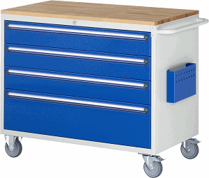 Montagewagen Modell XXL5.3, B 1145 x T 650 x H 975 mm, Buche-Top 25 mm