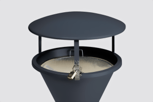 Dach für Standascher graphit RAL 7024