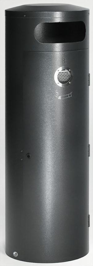 Abfallsammler/Ascher KS 90, antik-silber für 110 Liter Abfallsack