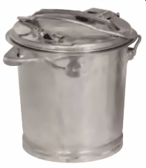 Mülltone 25 Liter, mit Verschlussbügel