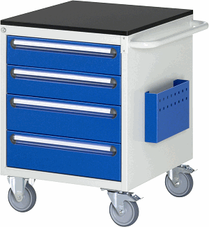 Montagewagen Modell L3.6, B 580 x T 650 x H 790 mm, Melamin-Top 19 mm