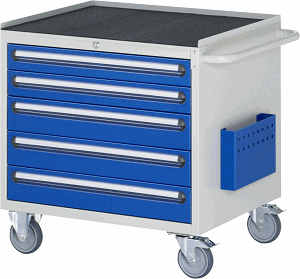 Montagewagen Modell XL3.20, B 770 x T 650 x H 795mm, Metall-Top 25 mm mit Anti-Rutsch-Matte