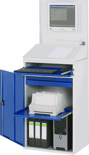 Computer-Schrank - Modell 61, B 650 x T 520 x H 1770 mm