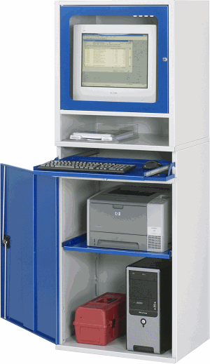 Computer-Schrank - Modell 65, B 650 x T 520 x H 1770 mm