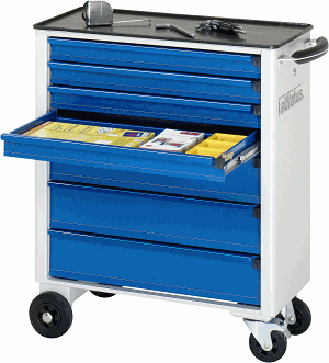 Werkzeugwagen, B 700 x T 350 x H 860 mm