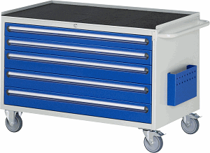 Montagewagen Modell XXL3.20, B 1145 x T 650 x H 795mm, Metall-Top 25 mm mit Anti-Rutsch-Matte 