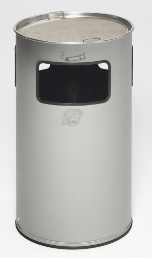 Abfallsammler und Ascher Edelstahl geschlffen
