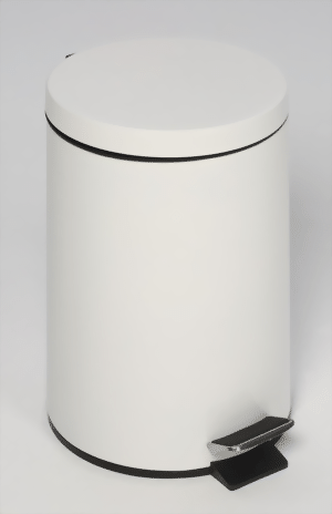 Tretabfallsammler 20 Liter, weiss
