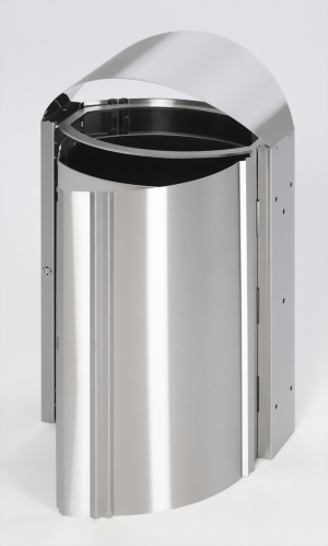 Abfallsammler Design Edelstahl 50 Liter Inhalt
