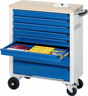 Werkzeugwagen, B 700 x T 350 x H 860 mm