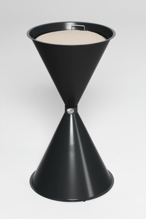 Standascher anthrazit RAL 7021, für Hallen, Flure, Foyers und Warteräume
