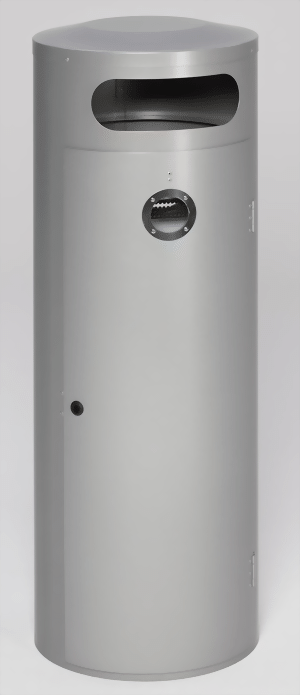 Abfallsammler/Ascher KS 90, silber für 110 Liter Abfallsack