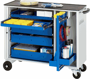 Werkzeugwagen, B 1025 x T 400 x H 860 mm