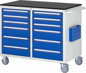 Montagewagen Modell LL5.9.9, B 1145 x T 650 x H 970 mm, Melamin-Top 19 mm