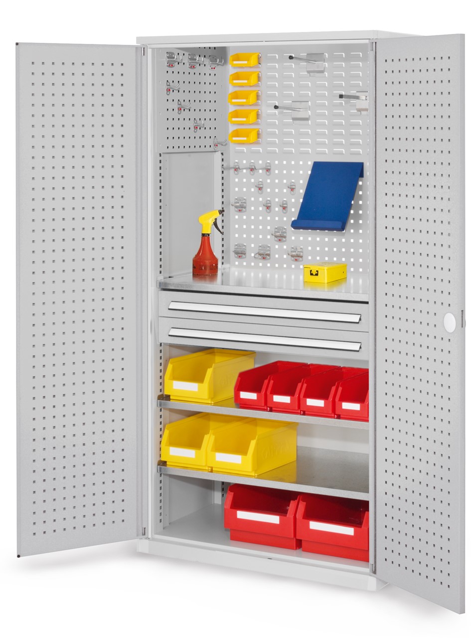 Werkzeugschrank mit Schubladen und Fachböden 1950x1000x600 mm HxBxT
