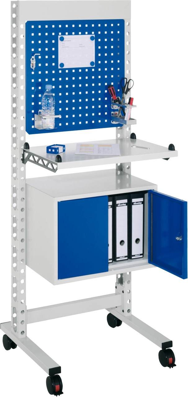Steharbeitsplatz, Modul 3 schmal 1765x670x400 mm HxBxT