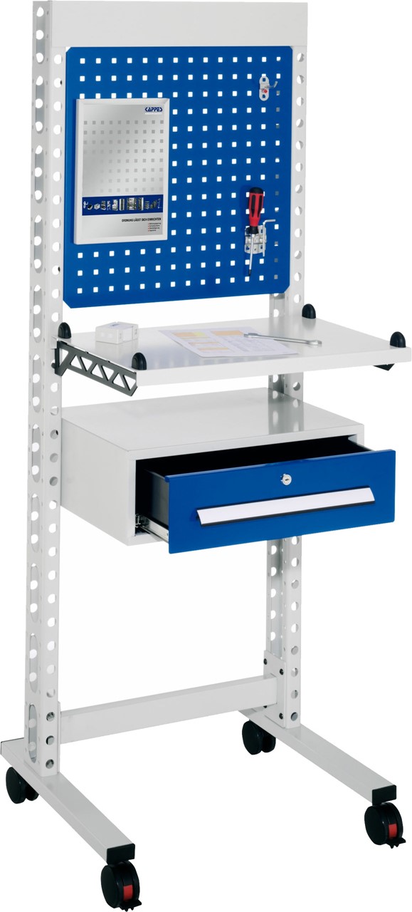Steharbeitsplatz, Modul 1 schmal 1765x670x400 mm HxBxT