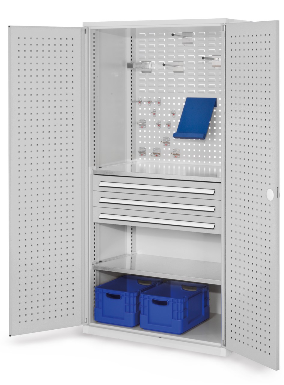 Schubladenschrank mit Schubladen und Fachböden 1950x1000x600 mm HxBxT