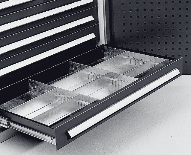 Einteilungsset für Schubladen Höhe 100 mm