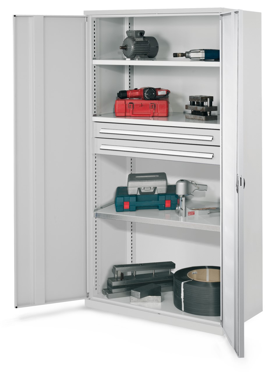 Schwerlastschrank 1950x1000x600 mm HxBxT, Vollblechtüren