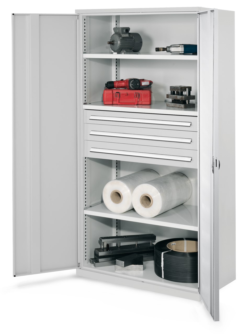 Schwerlastschrank 1950x1000x600 mm HxBxT, Vollblechtüren