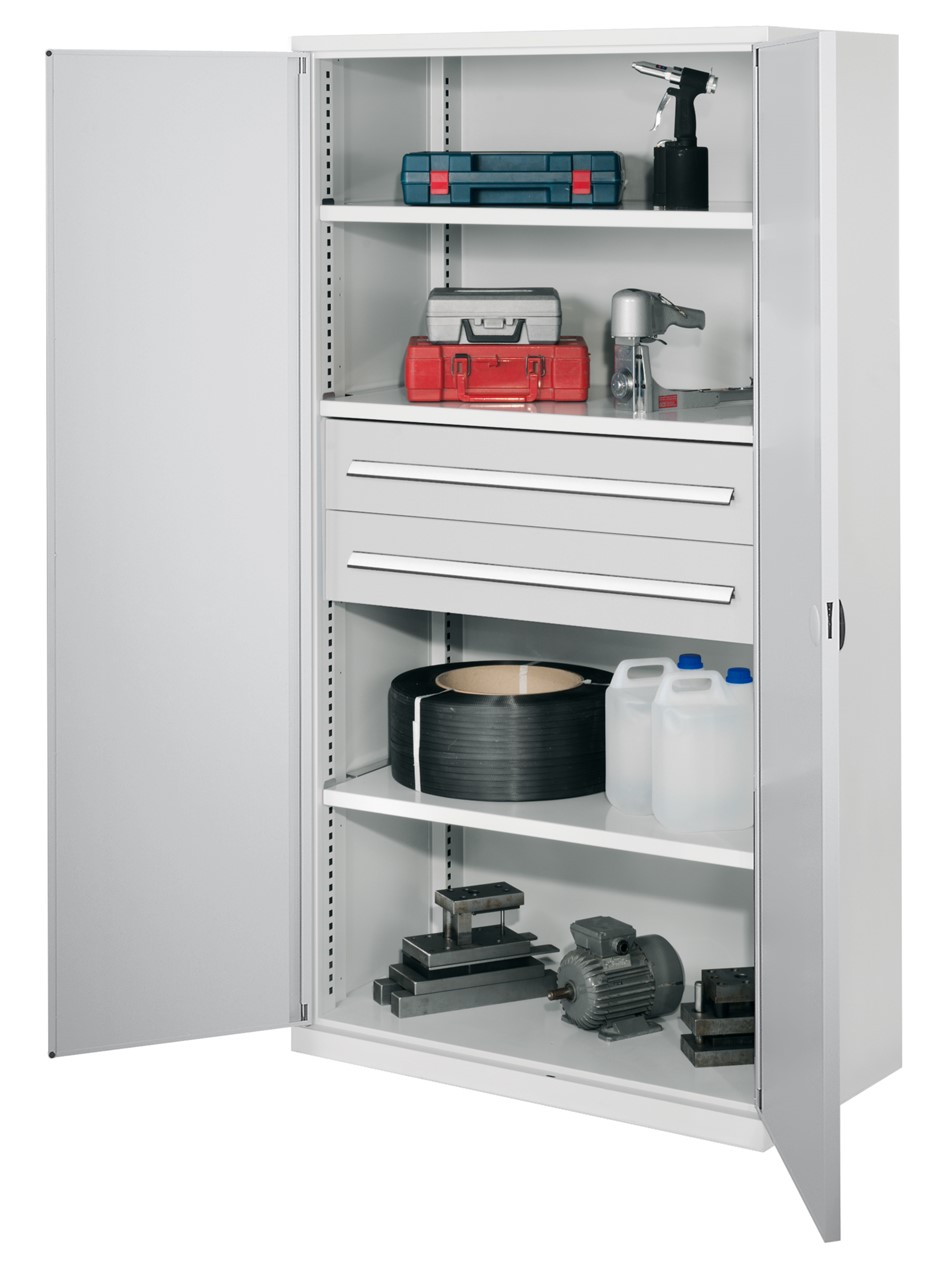 Schwerlastschrank 1950x1000x600 mm HxBxT, Doppelwandtüren