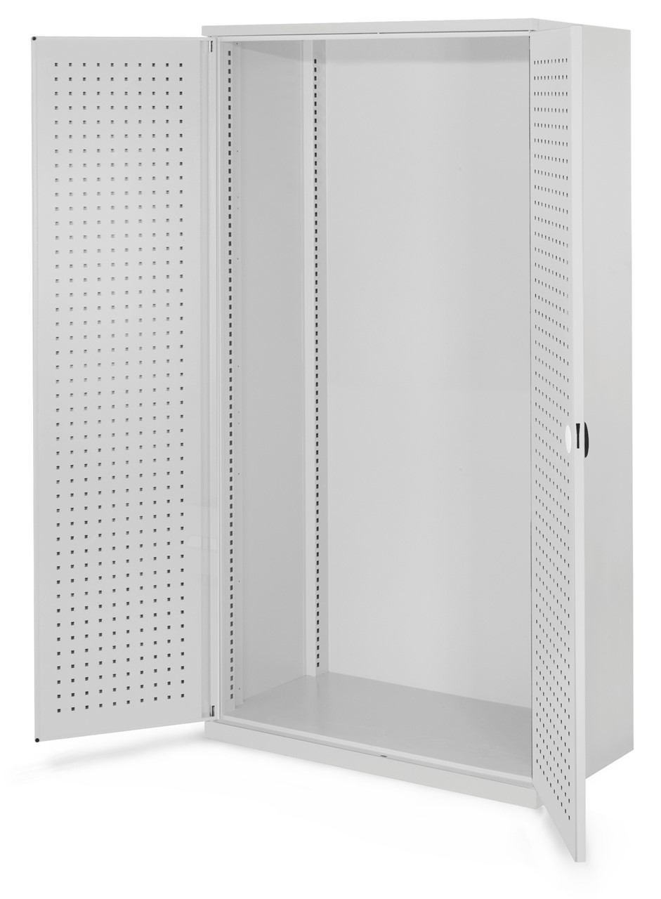 Schwerlastschrank 1950x1000x600 mm HxBxT, Lochplattentüren