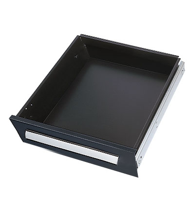 Schublade H 125 mm x B 500 mm, Traglast 110 kg, RAL 7016 anthrazitgrau