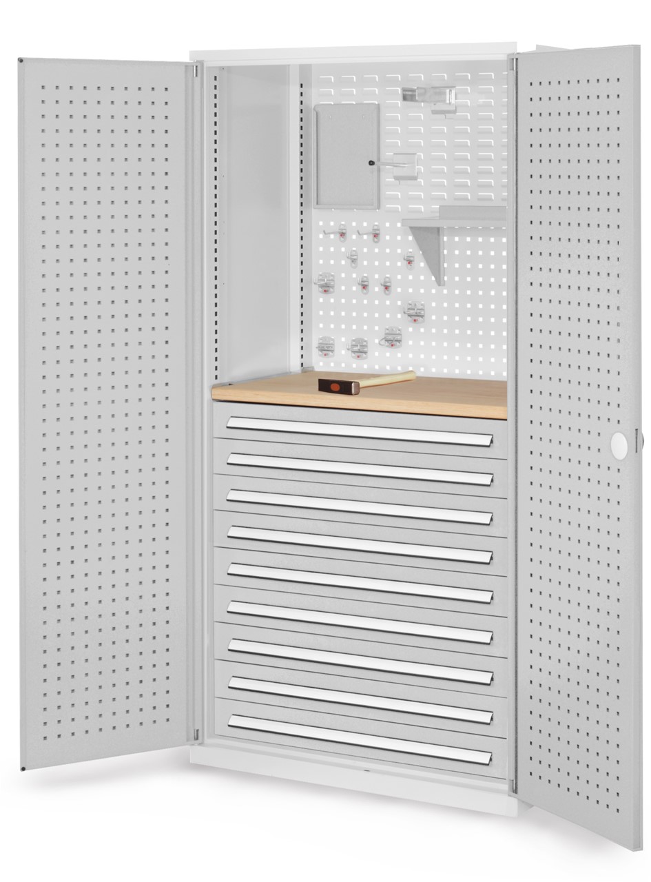 Schubladenschrank mit Schubladen und Fachböden 1950x1000x600 mm HxBxT