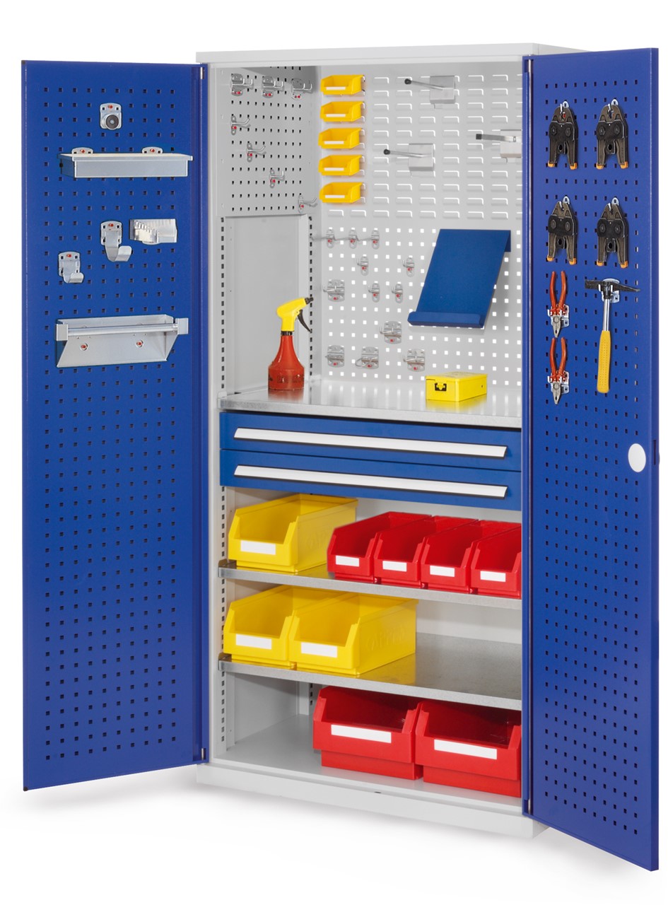 Schubladenschrank mit Schubladen und Fachböden 1950x1000x600 mm HxBxT