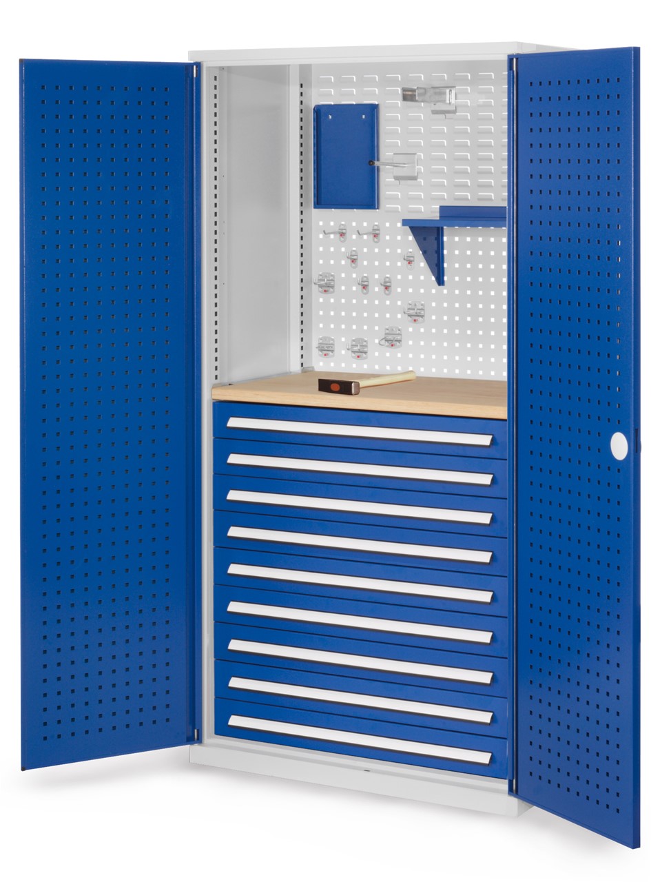 Schubladenschrank mit Schubladen und Fachböden 1950x1000x600 mm HxBxT