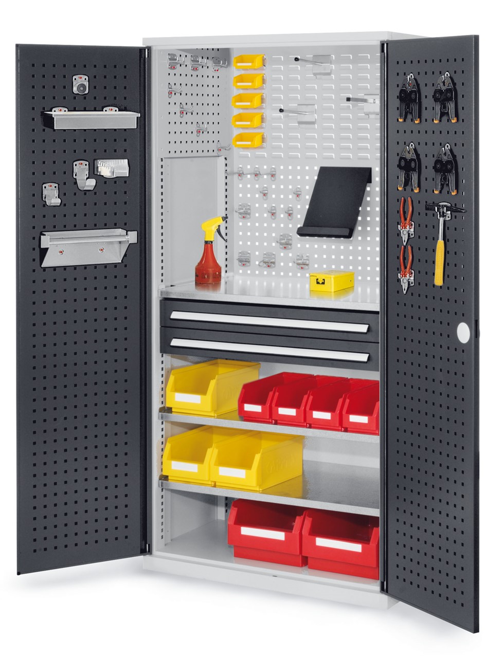 Schubladenschrank mit Schubladen und Fachböden 1950x1000x600 mm HxBxT