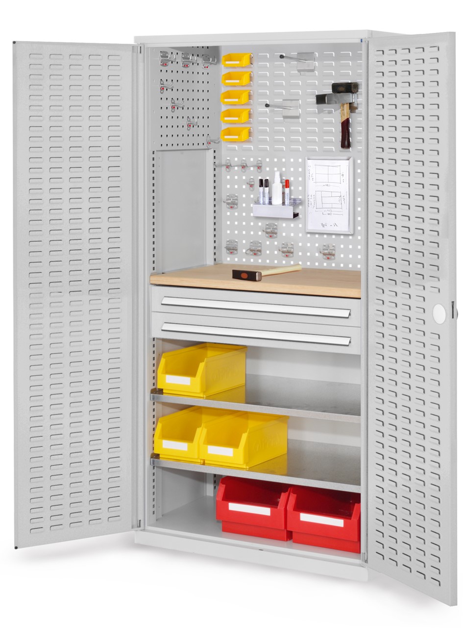 Schubladenschrank mit Schubladen und Fachböden 1950x1000x600 mm HxBxT