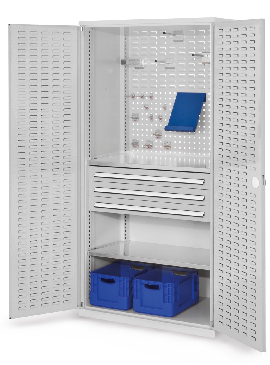 Schubladenschrank mit Schubladen und Fachböden 1950x1000x600 mm HxBxT