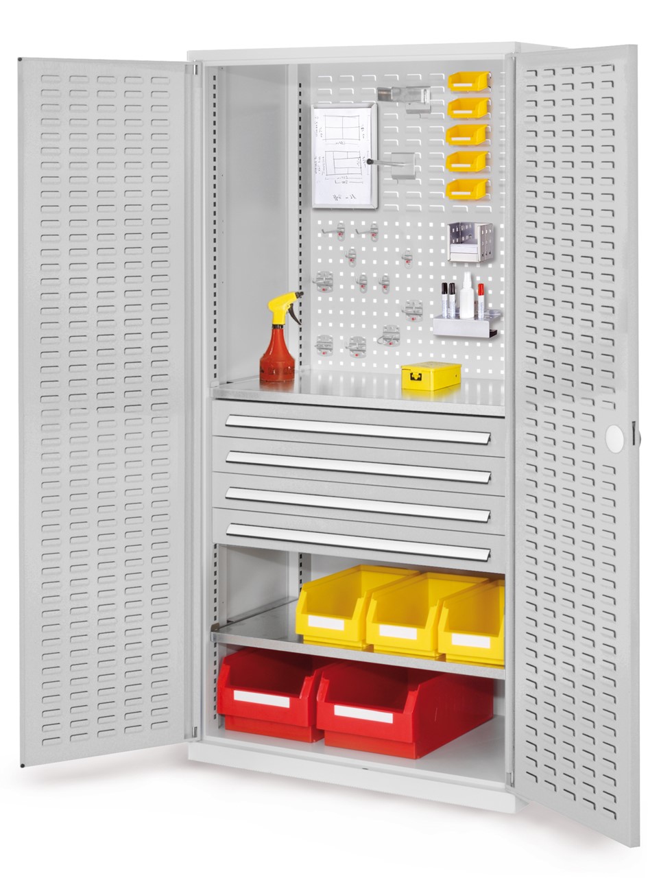 Schubladenschrank mit Schubladen und Fachböden 1950x1000x600 mm HxBxT