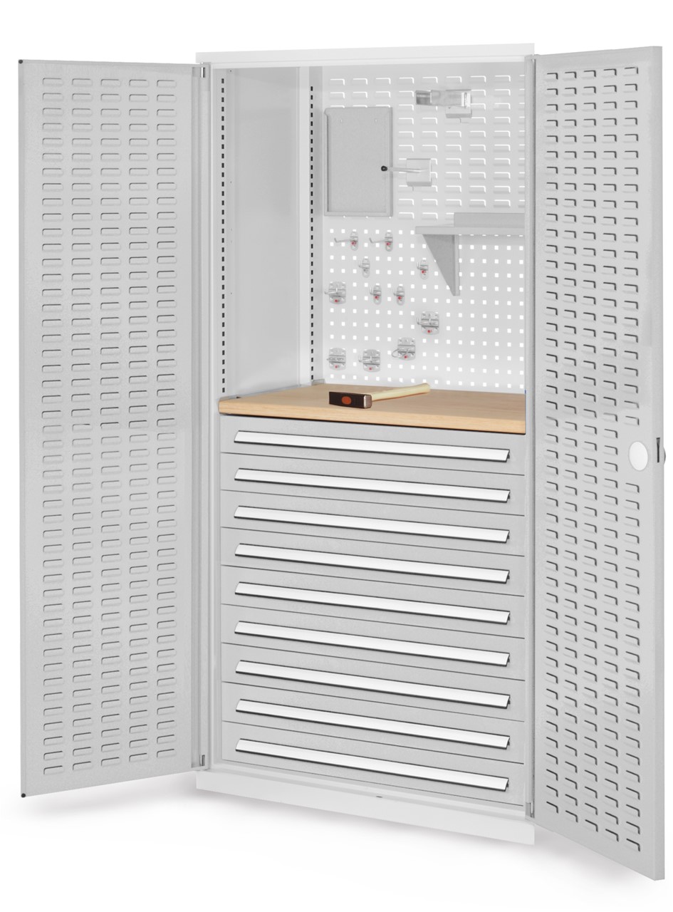 Schubladenschrank mit Schubladen und Fachböden 1950x1000x600 mm HxBxT