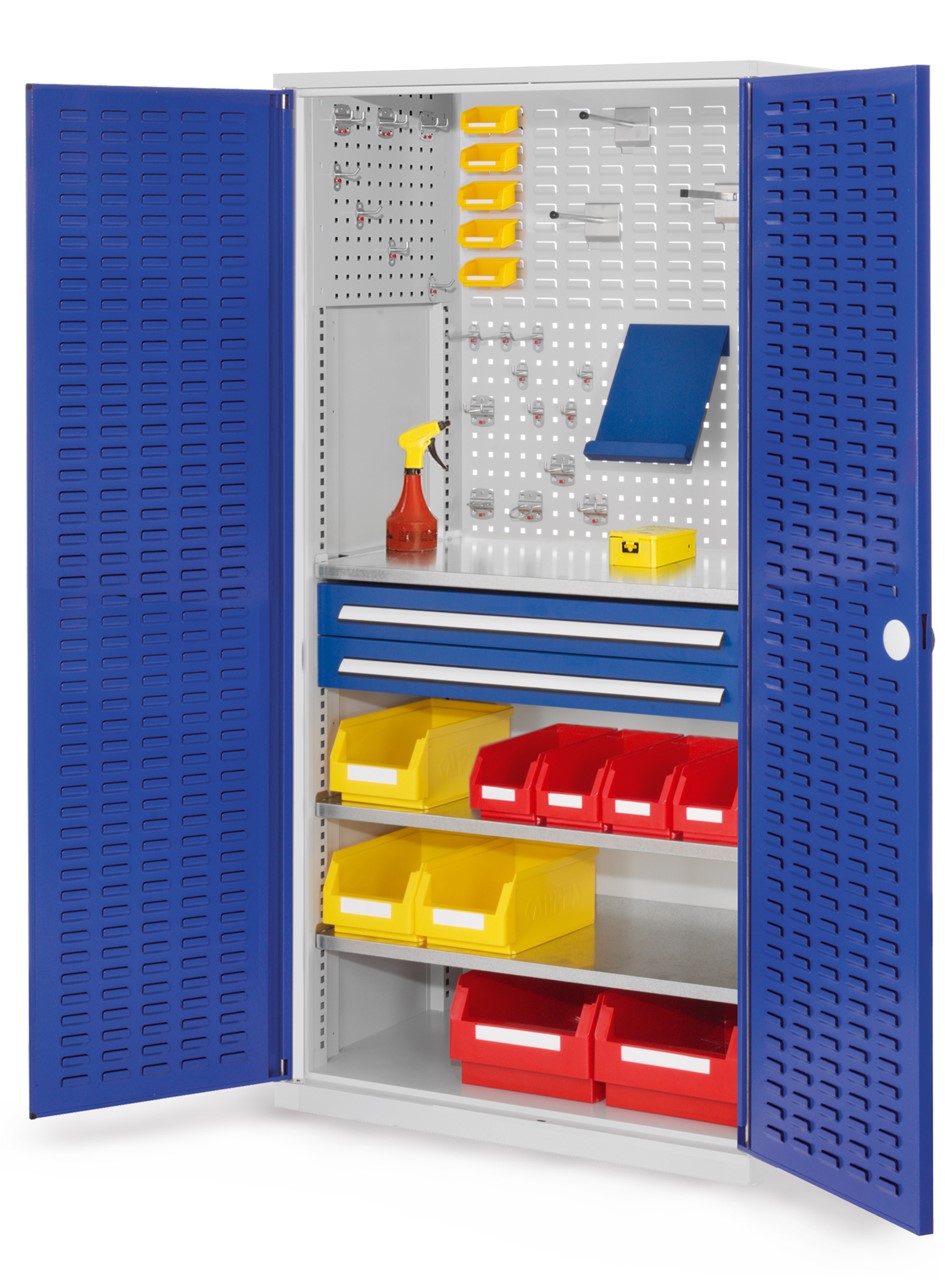 Schubladenschrank mit Schubladen und Fachböden 1950x1000x600 mm HxBxT