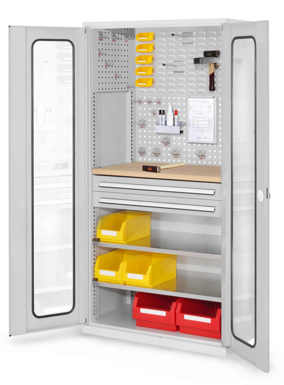 Schubladenschrank mit Schubladen und Fachböden 1950x1000x600 mm HxBxT