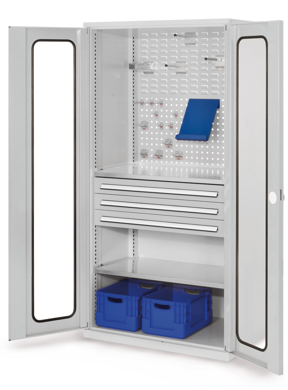 Schubladenschrank mit Schubladen und Fachböden 1950x1000x600 mm HxBxT