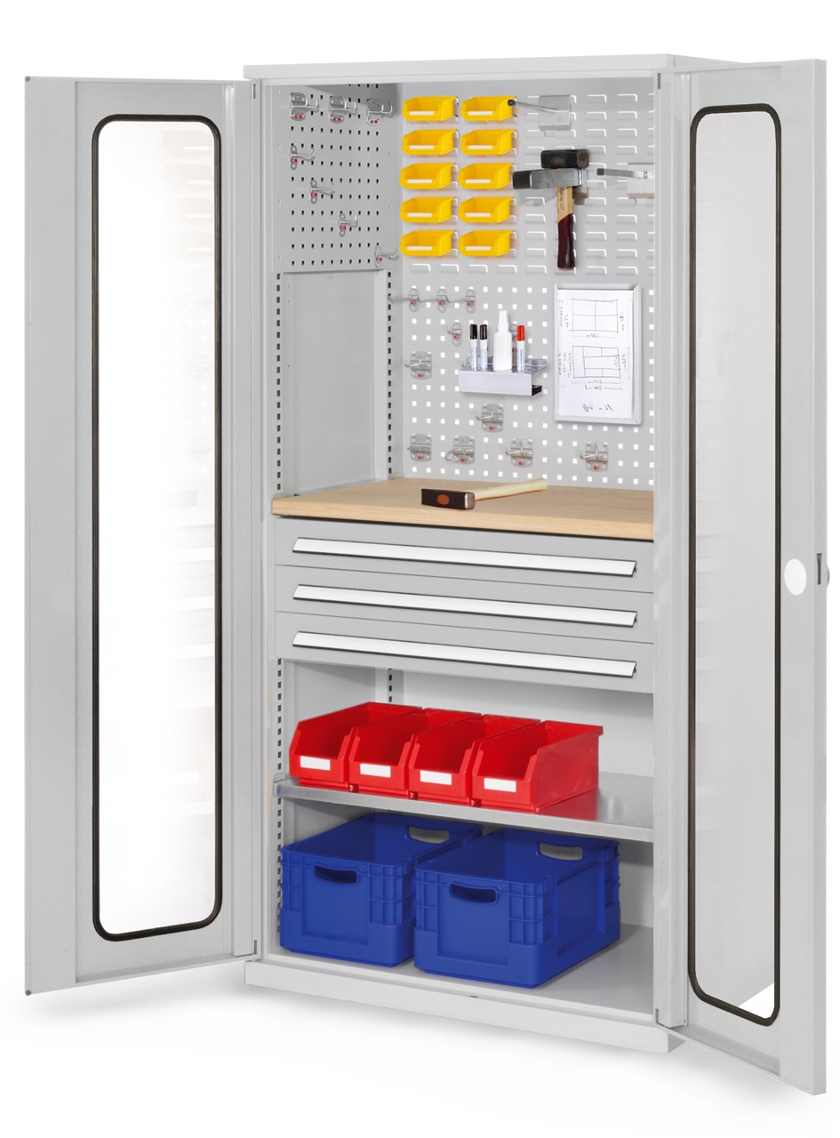 Schubladenschrank mit Schubladen und Fachböden 1950x1000x600 mm HxBxT