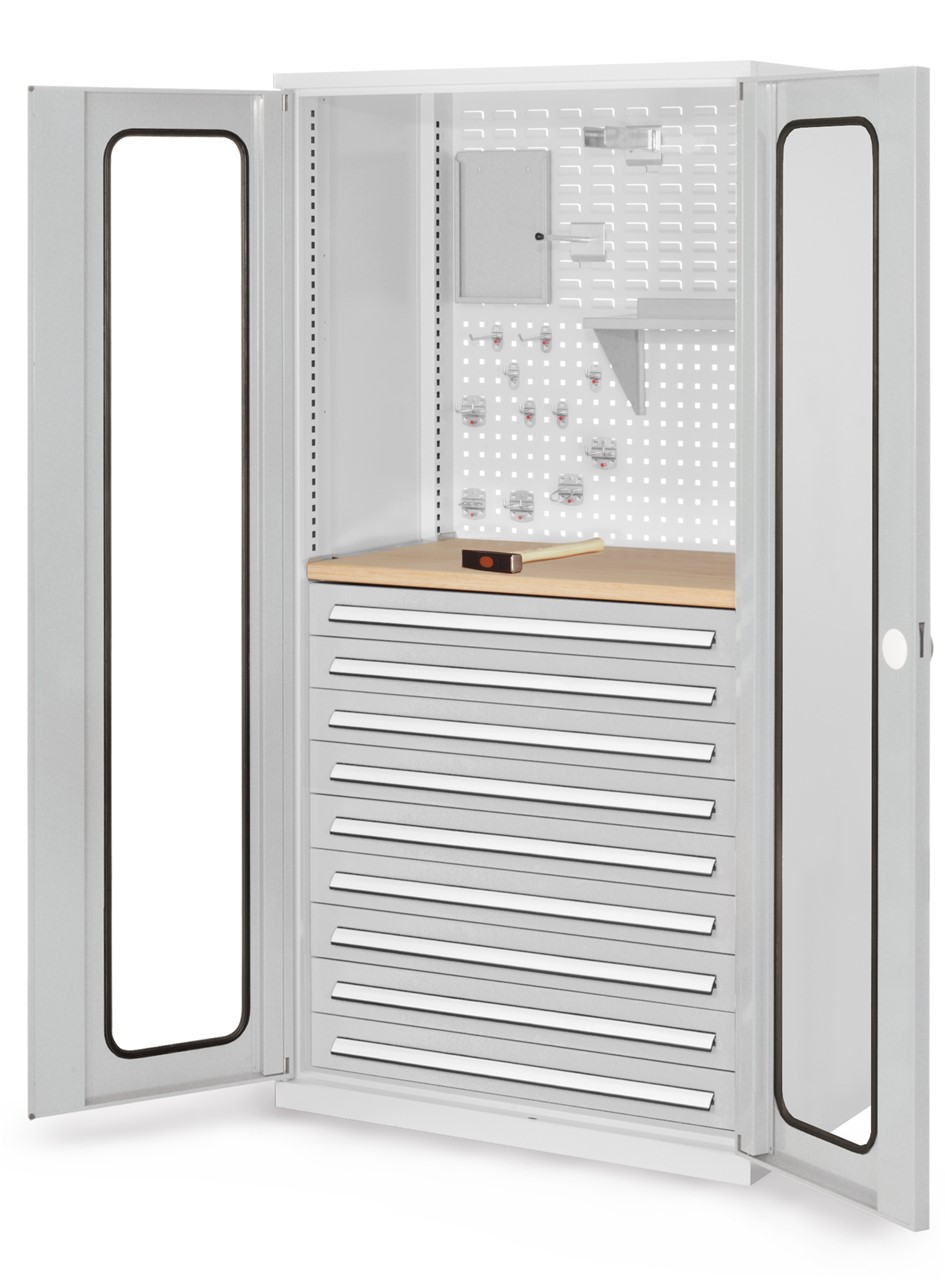 Schubladenschrank mit Schubladen und Fachböden 1950x1000x600 mm HxBxT