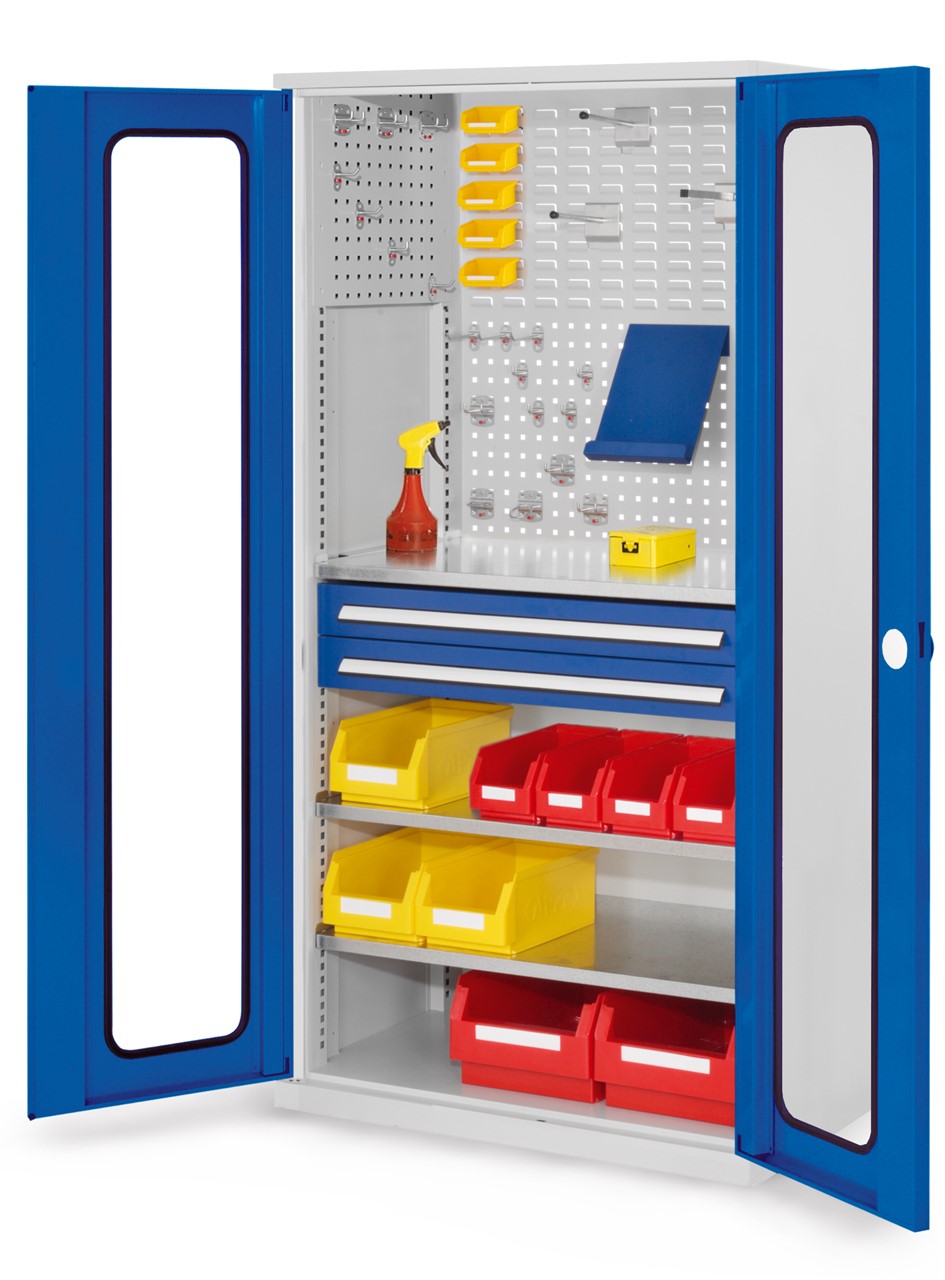 Schubladenschrank mit Schubladen und Fachböden 1950x1000x600 mm HxBxT