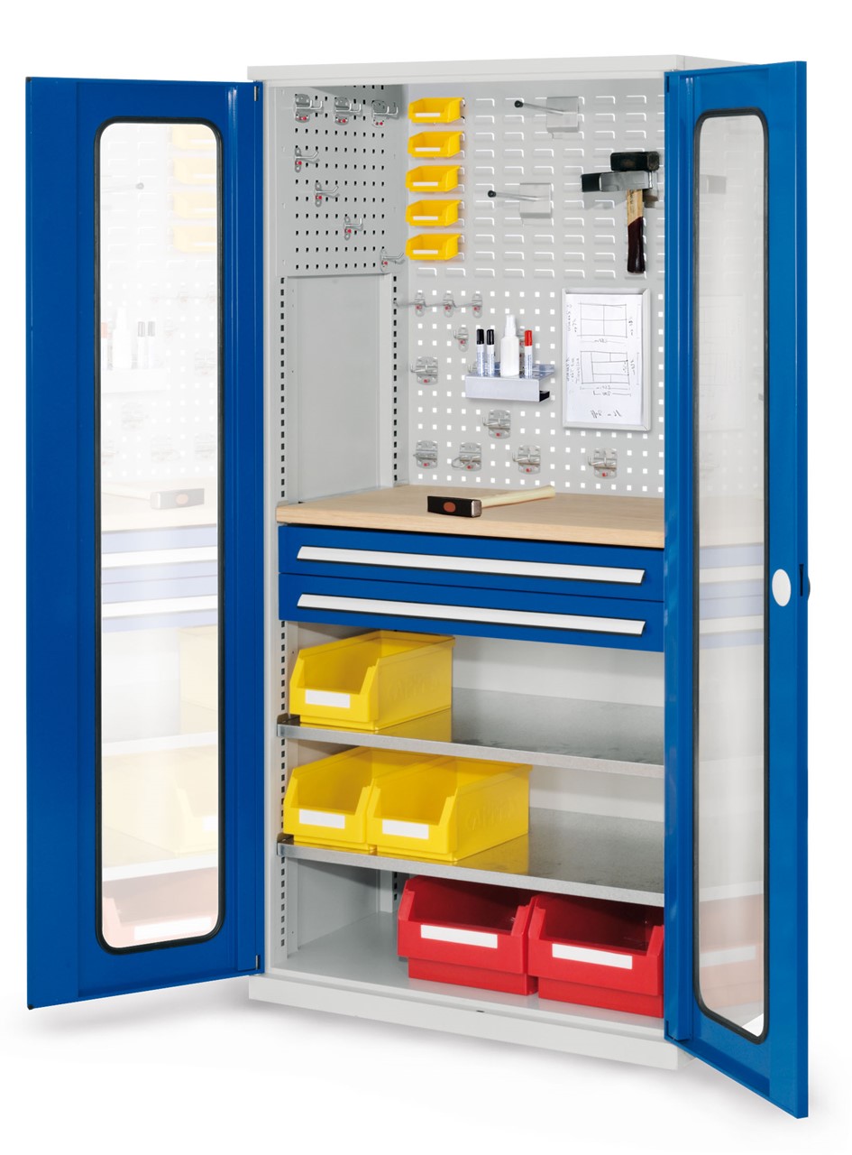 Schubladenschrank mit Schubladen und Fachböden 1950x1000x600 mm HxBxT