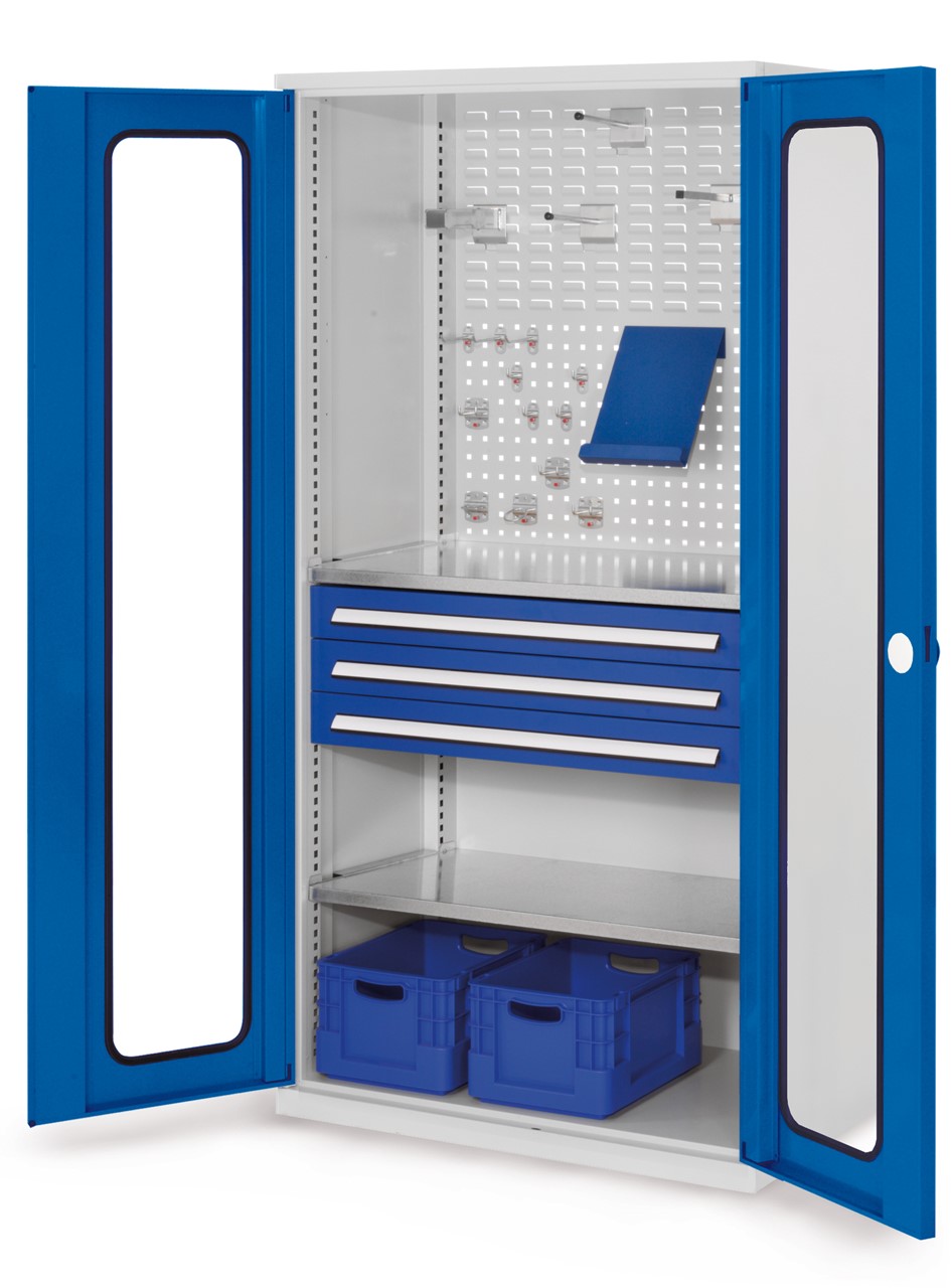 Schubladenschrank mit Schubladen und Fachböden 1950x1000x600 mm HxBxT