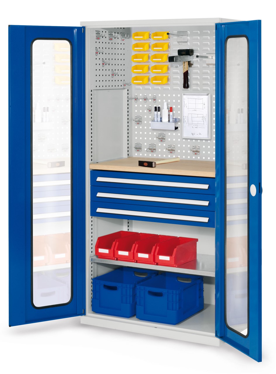 Schubladenschrank mit Schubladen und Fachböden 1950x1000x600 mm HxBxT