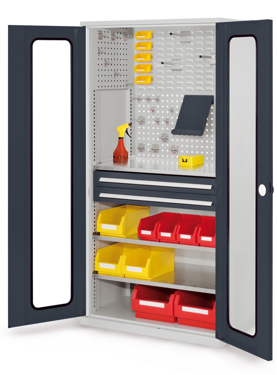 Schubladenschrank mit Schubladen und Fachböden 1950x1000x600 mm HxBxT