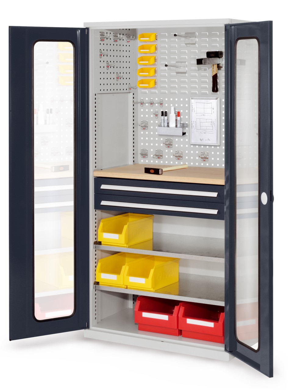 Schubladenschrank mit Schubladen und Fachböden 1950x1000x600 mm HxBxT